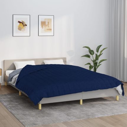 TrendyXL Verzwaringsdeken 220x235 cm 15 kg stof blauw