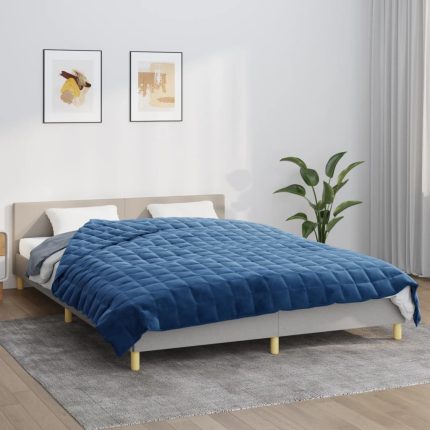 TrendyXL Verzwaringsdeken 200x225 cm 9 kg stof blauw