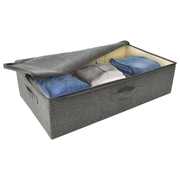 TrendyXL Opbergbox 70x40x18 cm stof antracietkleurig