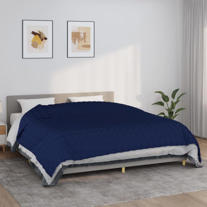 TrendyXL Verzwaringsdeken 235x290 cm 15 kg stof blauw