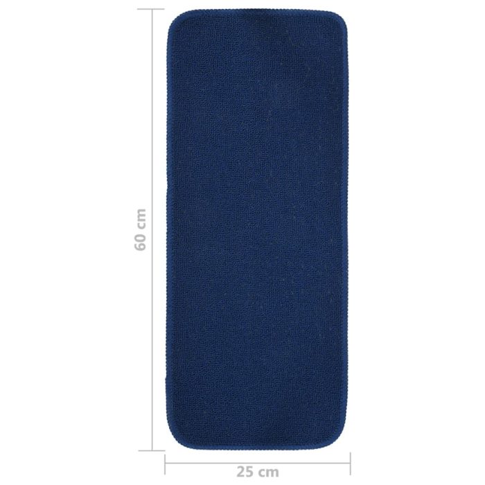 TrendyXL Trapmatten 15 st anti-slip rechthoekig 60x25 cm marineblauw