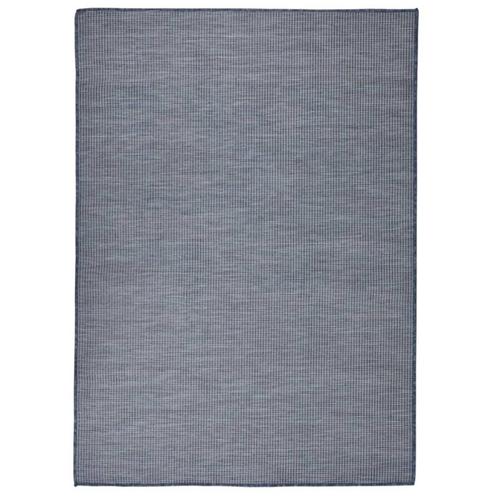 TrendyXL Buitenkleed platgeweven 200x280 cm blauw