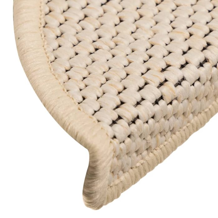 TrendyXL Trapmatten zelfklevend 15 st sisal-look 56x17x3 cm berber