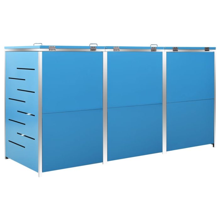 TrendyXL Containerberging driedubbel 207x77,5x112,5 cm roestvrij staal