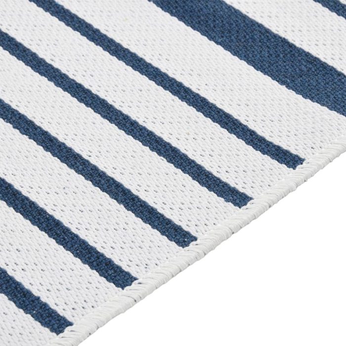 TrendyXL Vloerkleed 160x230 cm katoen marineblauw