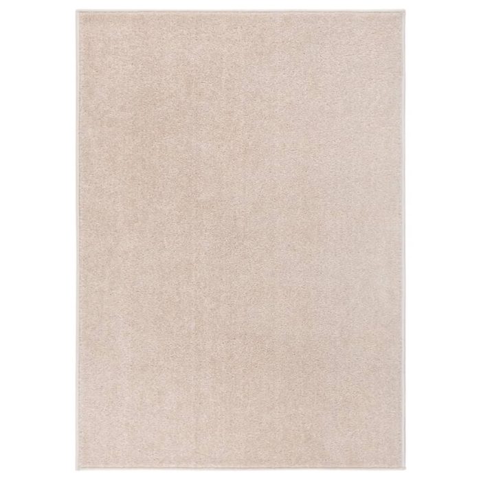 TrendyXL Vloerkleed kortpolig 120x170 cm donkerbeige