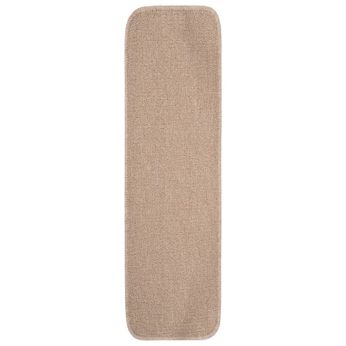 TrendyXL Trapmatten 15 st anti-slip rechthoekig 75x20 cm beige