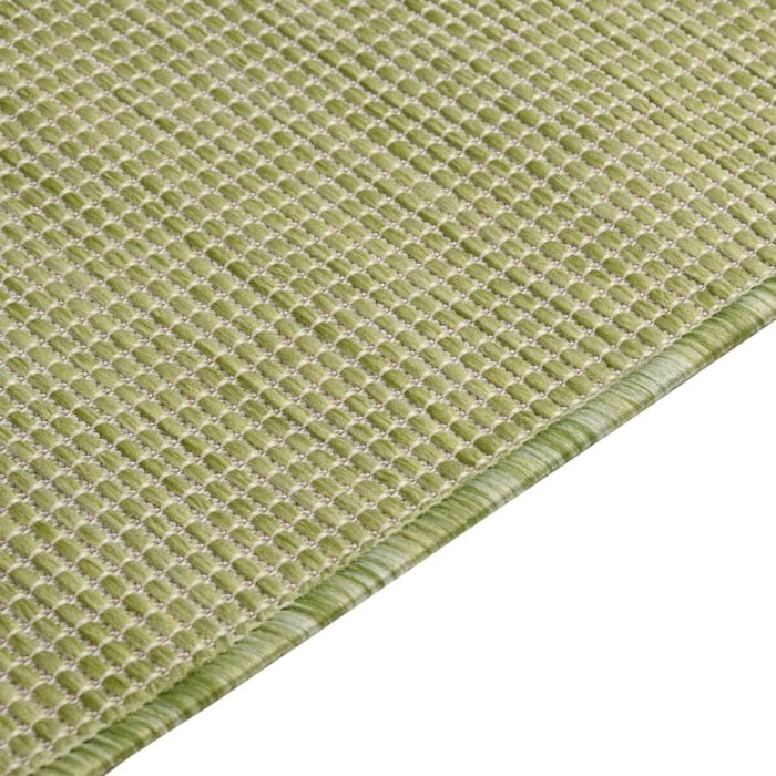 TrendyXL Buitenkleed platgeweven 100x200 cm groen