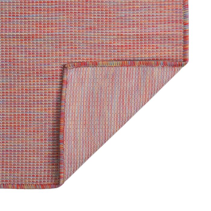 TrendyXL Buitenkleed platgeweven 80x150 cm rood