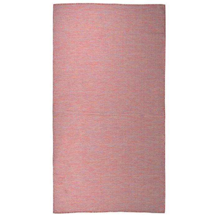 TrendyXL Buitenkleed platgeweven 80x150 cm rood