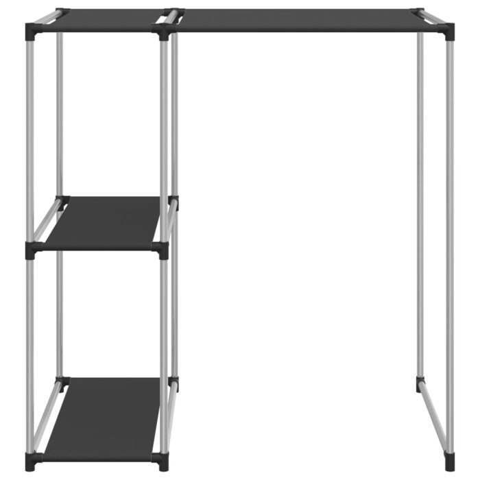 TrendyXL Opbergrek voor boven wasmachine 87x55x90,5 cm ijzer zwart