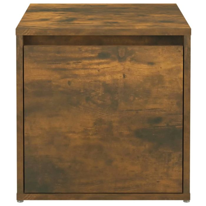 TrendyXL Opbergbox met lade 40,5x40x40 cm bewerkt hout gerookt eiken