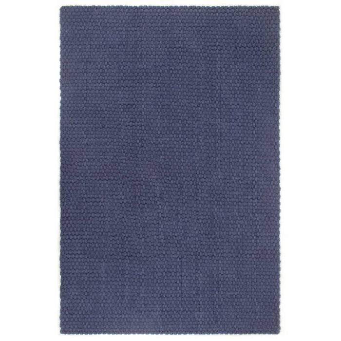 TrendyXL Vloerkleed rechthoekig 120x180 cm katoen marineblauw