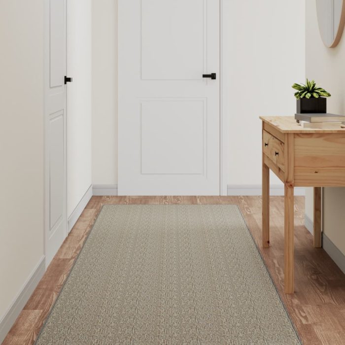 TrendyXL Tapijtloper 80x300 cm sisal-look zilverkleurig