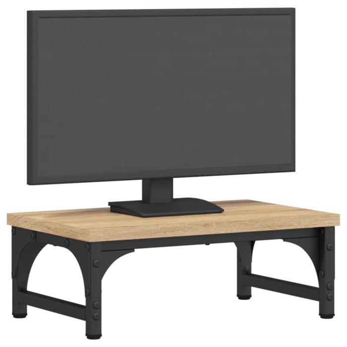 TrendyXL Monitorstandaard 37x23x14 cm bewerkt hout sonoma eikenkleurig