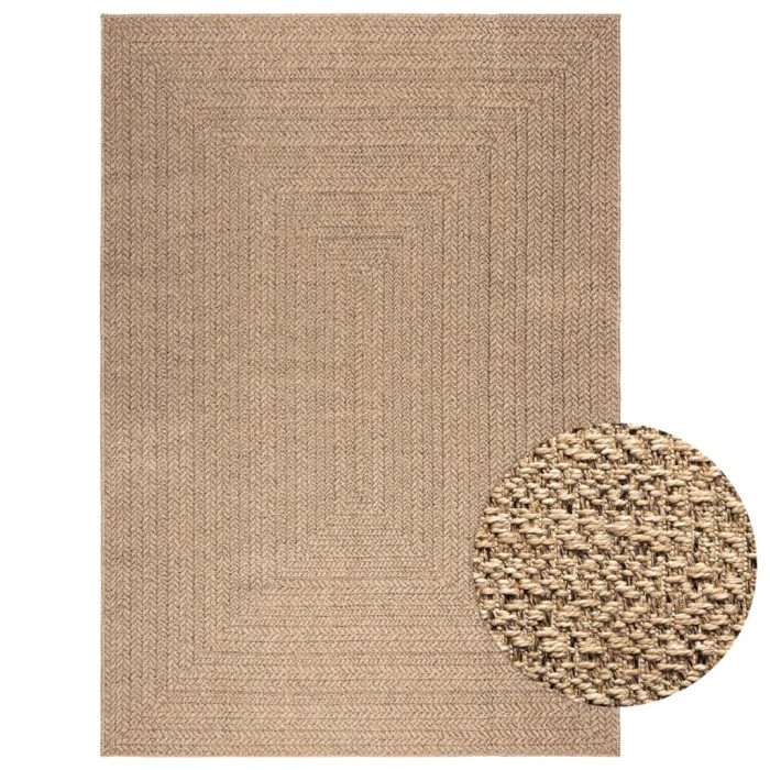 TrendyXL Vloerkleed ZIZUR binnen en buiten 160x230 cm jute look