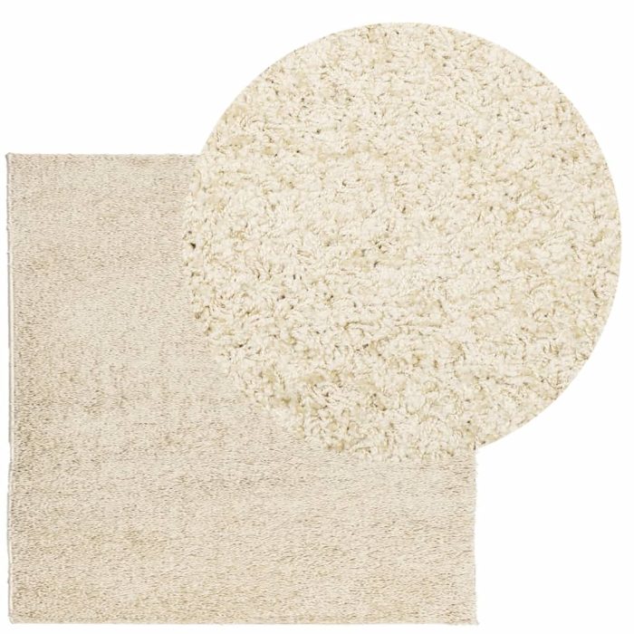 TrendyXL Vloerkleed PAMPLONA shaggy hoogpolig modern 240x240 cm goud