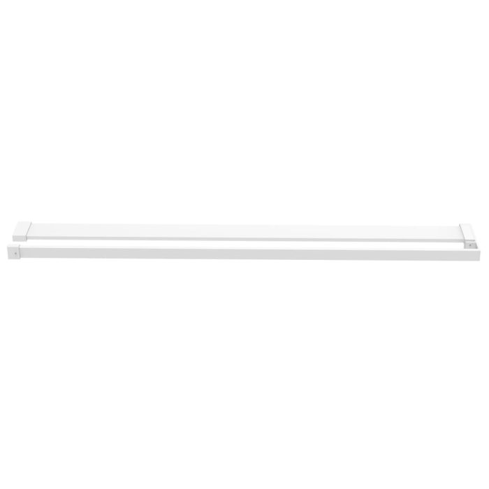 TrendyXL Wandschap voor inloopdouchewand 80 cm aluminium wit