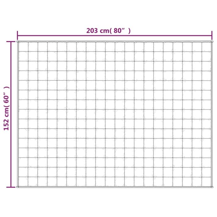 TrendyXL Verzwaringsdeken 152x203 cm 11 kg stof grijs