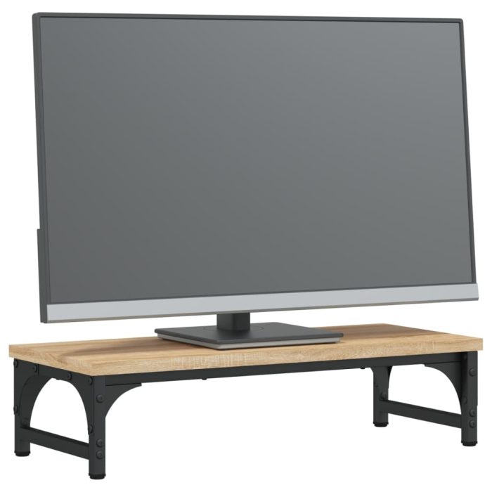 TrendyXL Monitorstandaard 55x23x14 cm bewerkt hout sonoma eikenkleurig