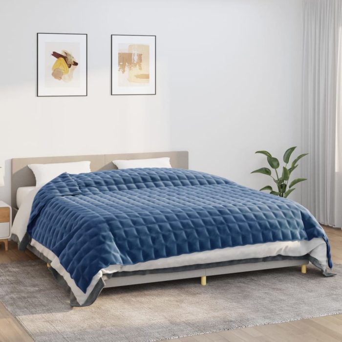 TrendyXL Verzwaringsdeken 220x260 cm 15 kg stof blauw