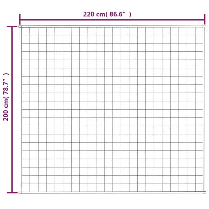 TrendyXL Verzwaringsdeken 200x220 cm 13 kg stof lichtcrèmekleurig