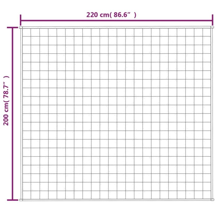 TrendyXL Verzwaringsdeken 200x220 cm 13 kg stof lichtcrèmekleurig