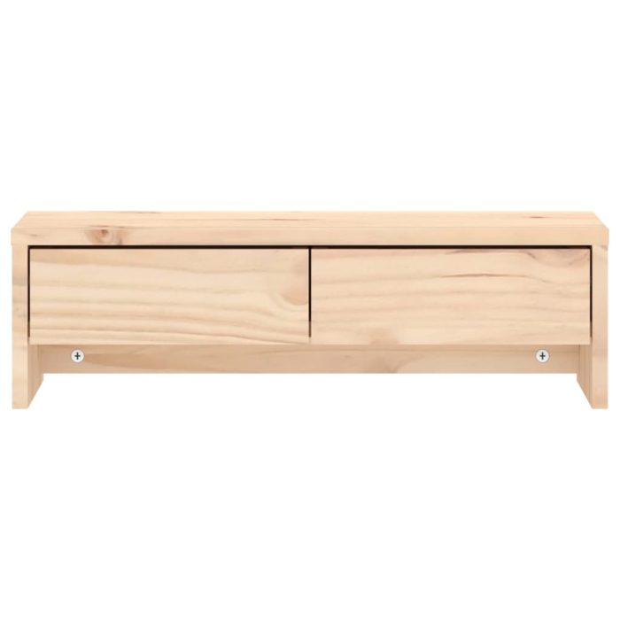 TrendyXL Monitorstandaard 50x27x15 cm massief grenenhout