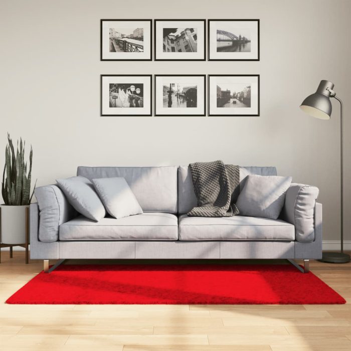 TrendyXL Vloerkleed OVIEDO laagpolig 80x150 cm rood