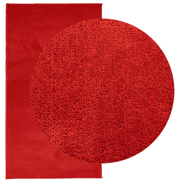 TrendyXL Vloerkleed OVIEDO laagpolig 80x150 cm rood