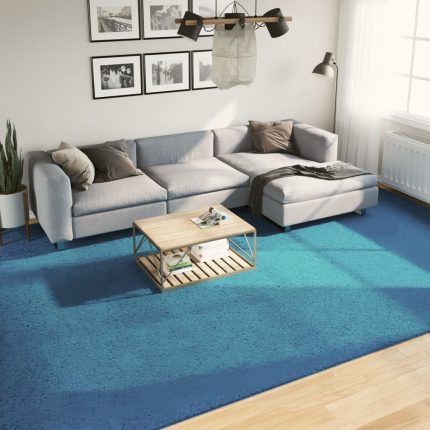 TrendyXL Vloerkleed OVIEDO laagpolig 300x400 cm turquoise