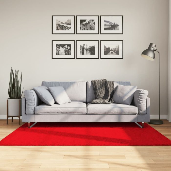 TrendyXL Vloerkleed OVIEDO laagpolig 120x170 cm rood