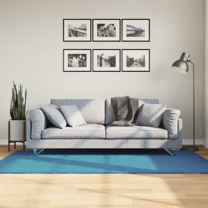 TrendyXL Vloerkleed OVIEDO laagpolig 100x200 cm turquoise