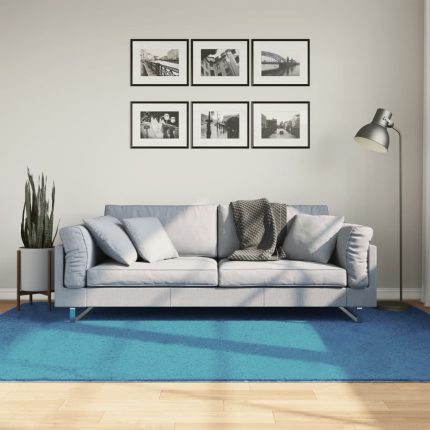 TrendyXL Vloerkleed OVIEDO laagpolig 160x230 cm turquoise