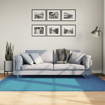 TrendyXL Vloerkleed OVIEDO laagpolig 140x200 cm turquoise