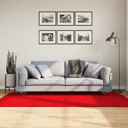 TrendyXL Vloerkleed OVIEDO laagpolig 100x200 cm rood