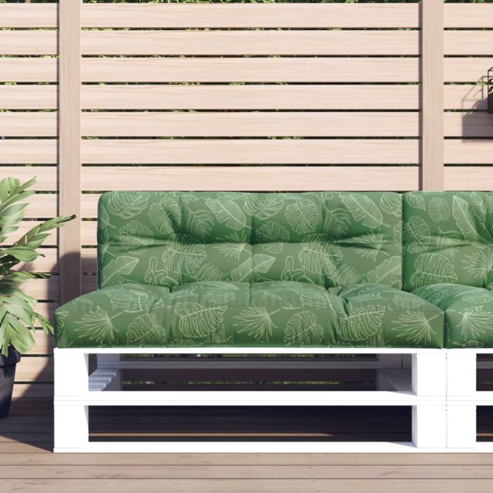 TrendyXL Palletkussen 120x40x12 cm stof bladpatroon