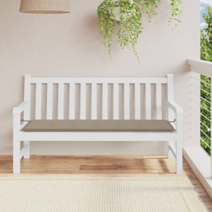 TrendyXL Tuinbankkussen 150x50x3 cm oxford stof taupe