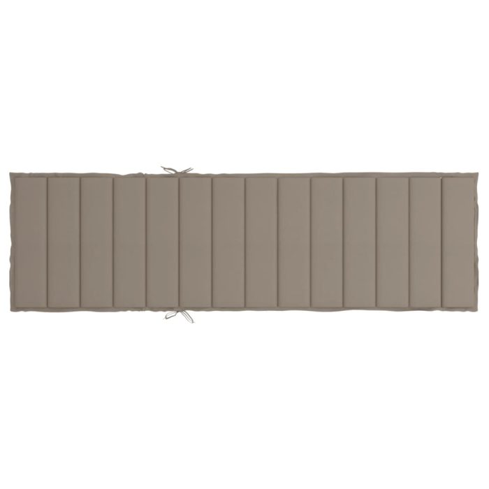 TrendyXL Ligbedkussen 200x60x3 cm oxford stof taupe