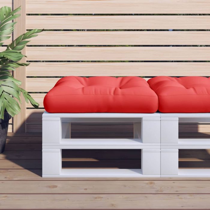 TrendyXL Palletkussen 58x58x10 cm stof rood