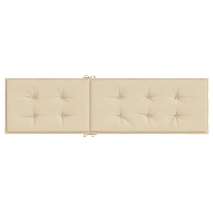 TrendyXL Terrasstoelkussen (75+105)x50x4 cm beige