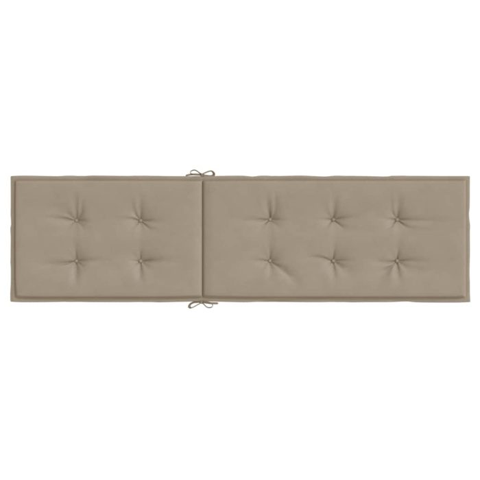 TrendyXL Terrasstoelkussen (75+105)x50x4 cm taupe