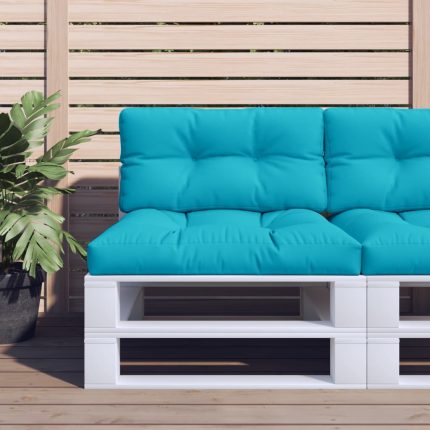 TrendyXL Palletkussens 2 st stof turquoise