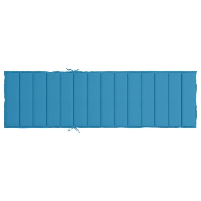 TrendyXL Ligbedkussen 200x60x3 cm oxford stof blauw