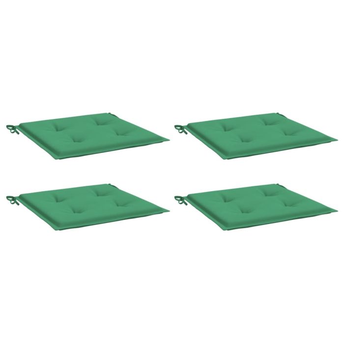 TrendyXL Tuinstoelkussens 4 st 40x40x3 cm oxford stof groen