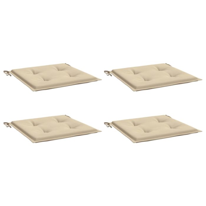 TrendyXL Tuinstoelkussens 4 st 50x50x3 cm oxford stof beige