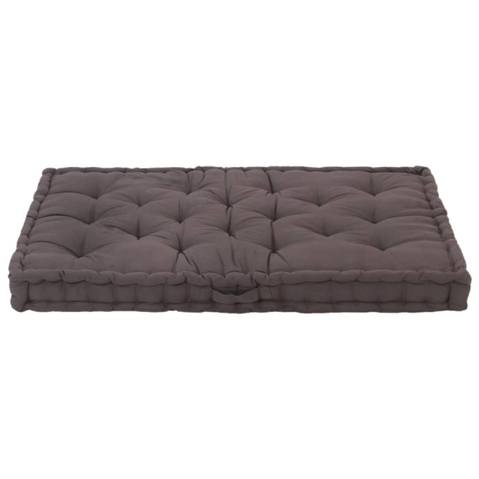 TrendyXL Palletvloerkussen 120x80x10 cm katoen antraciet