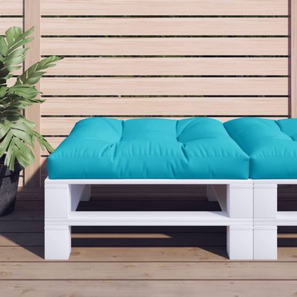 TrendyXL Palletkussen 80x80x12 cm stof turquoise