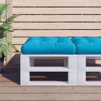 TrendyXL Palletkussen 58x58x10 cm stof lichtblauw